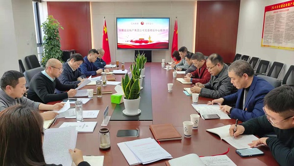 安徽尊龙人生就是博d8地产集团公司召开2021年度党委理论学习中心组第一次学习扩大会