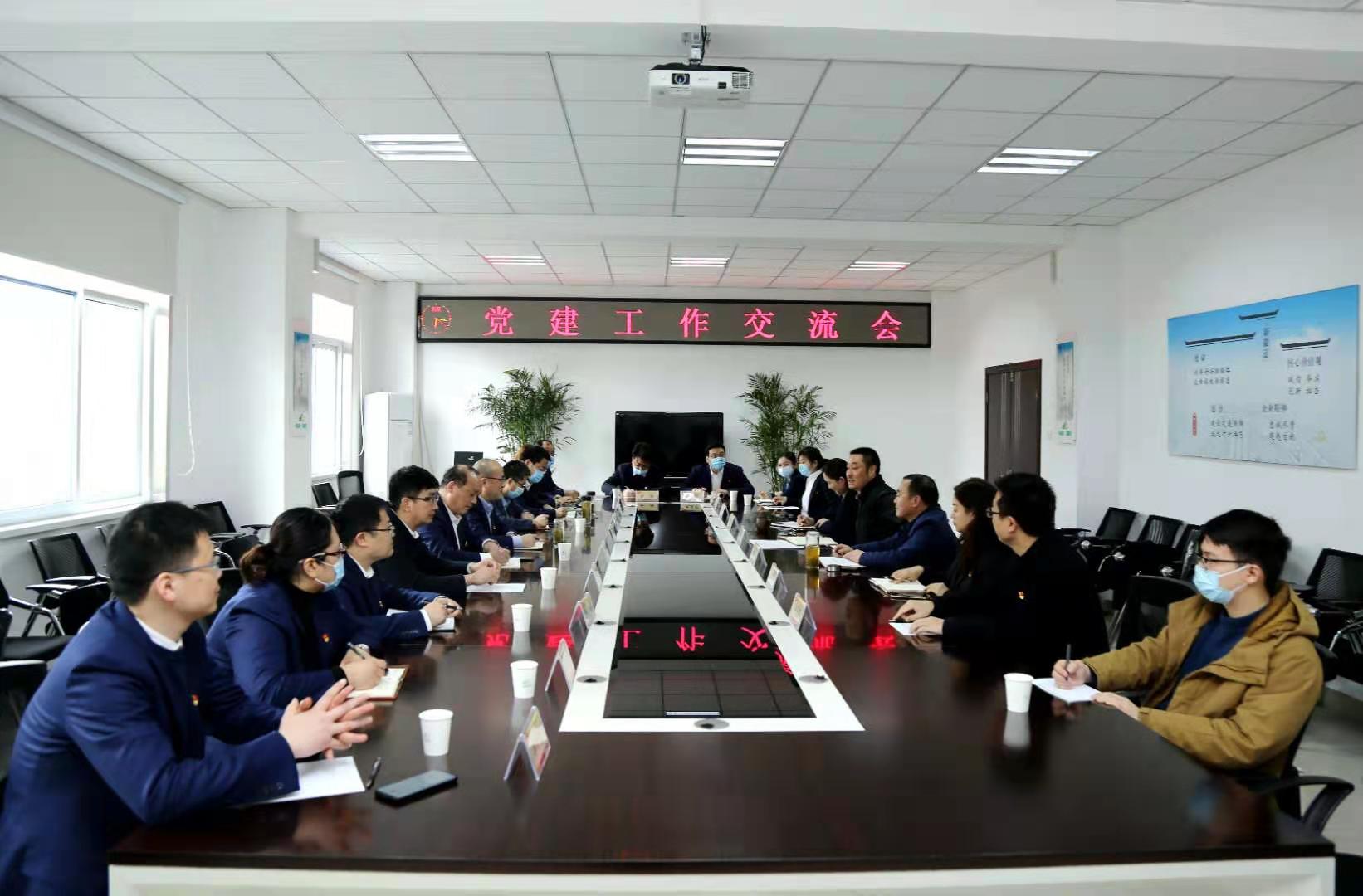 安徽尊龙人生就是博d8地产集团公司赴皖通高速学习交流党建事情