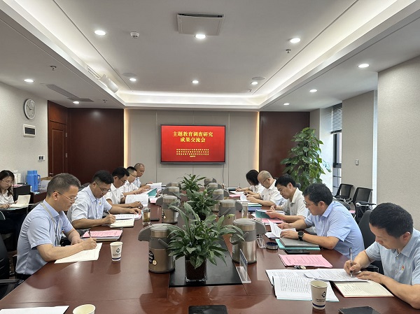 安徽尊龙人生就是博d8地产集团召开学习贯彻习近平新时代中国特色社会主义头脑主题教育视察研究效果交流会