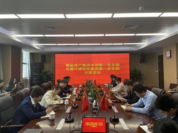 本部第一党支部赴安徽情形科技集团开展党建共建运动